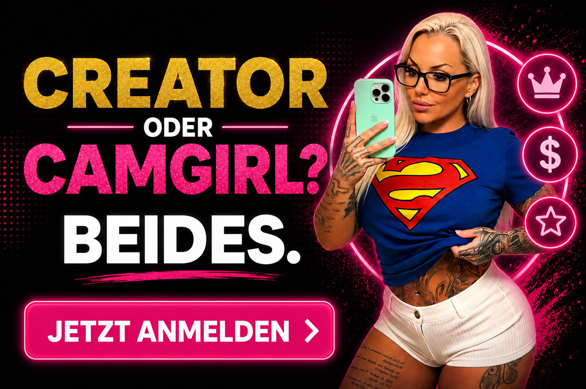 Du bist Camgirl oder Content Creator? Werde Teil von EroticOnly Creators – mehr Reichweite, eigene Website und mehr Einnahmen.